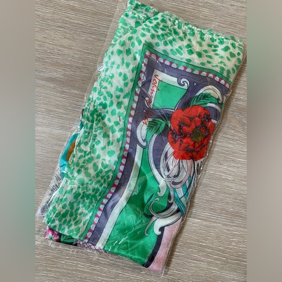 Johnny Was Silk Scarf - Picture 2 of 4